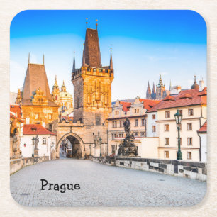 Anpassningsbar kvadrerar underlägg Prague Papper Kvadrat