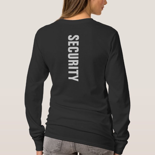 Anpassningsbar KVINNER Dubbla Sidosäkerhet för uts T Shirt (Baksida)
