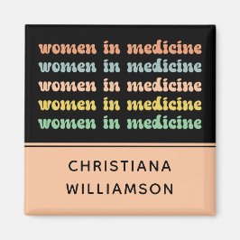 Anpassningsbar Kvinnor i medicinskt retro Framtida Magnet