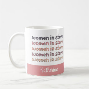 Anpassningsbar Kvinnor i Stem Steminist-presenter Kaffemugg