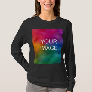 Anpassningsbar Kvinnors grundläggande Långärmad Sv T Shirt