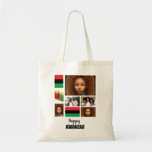 Anpassningsbar Kwanzaa 8 Photo Collage Tygkasse