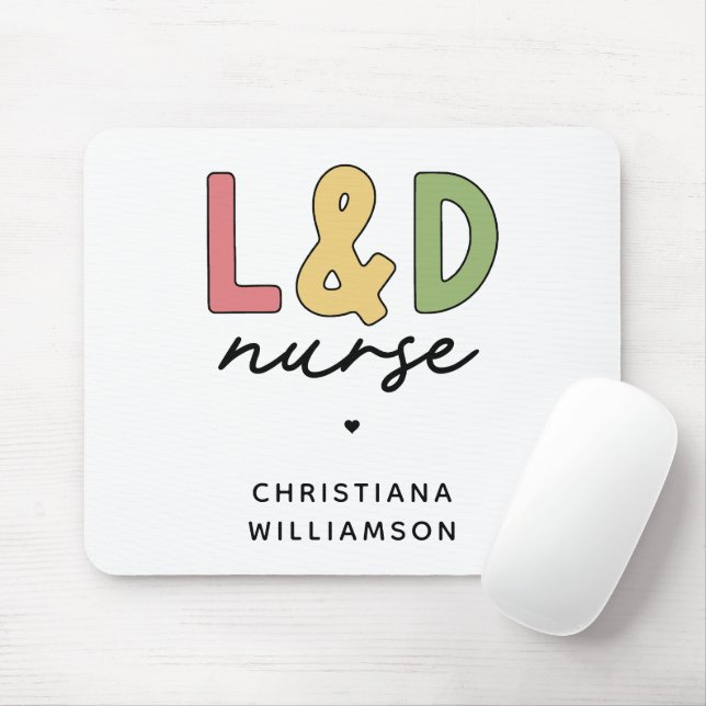 Anpassningsbar L och D Nurse | Arbets- och leveran Musmatta (Med mus)