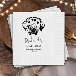 Anpassningsbar Labrador Hund Personlig Drick på mi Pappersservett