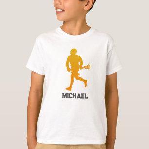 Anpassningsbar Lacrosse Player Namn T Shirt