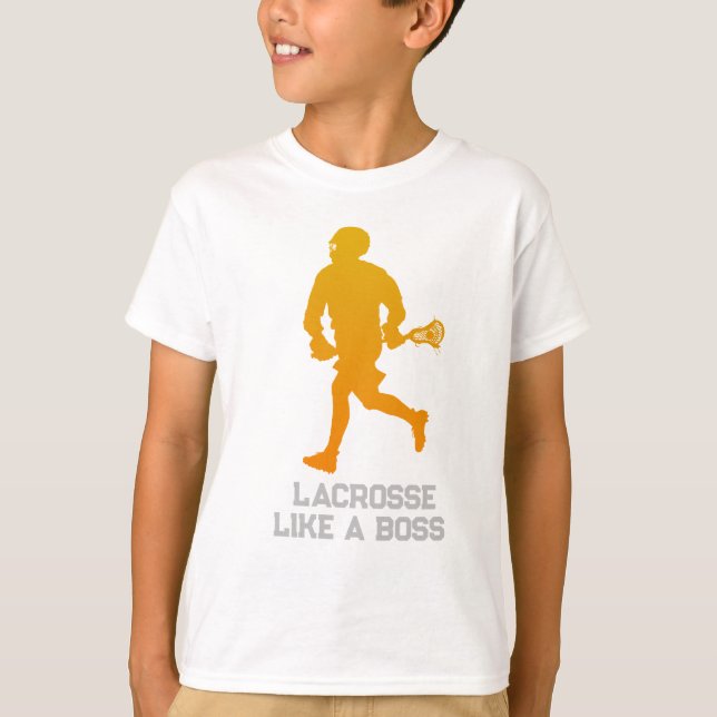 Anpassningsbar Lacrosse Player T Shirt (Framsida)
