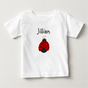 Anpassningsbar Ladybug Namn Shirt Tee Shirt