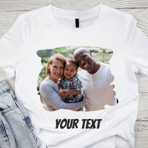 Anpassningsbar Lägg till bild och text T Shirt