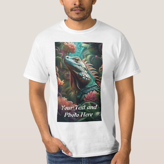 Anpassningsbar, Lägg till bild och text T Shirt (Framsida)
