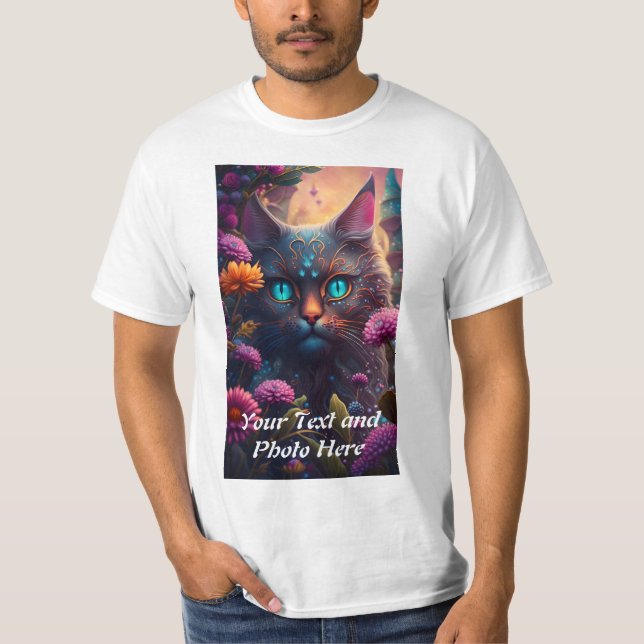 Anpassningsbar, Lägg till bild och text T Shirt (Framsida)