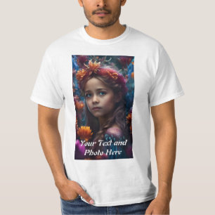 Anpassningsbar, Lägg till bild och text T Shirt
