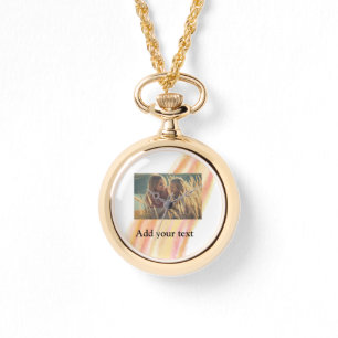 anpassningsbar lägg till dina fotojulklappar perso armbandsur