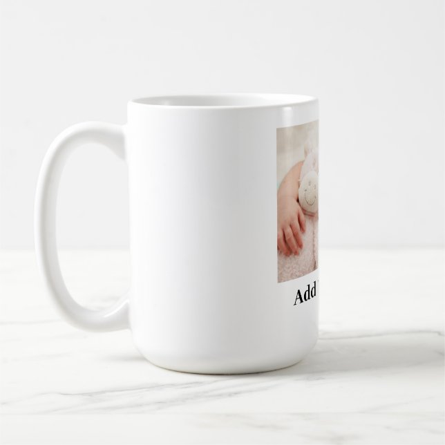 Anpassningsbar Lägg till ditt favoritfoto Kaffemugg (Vänster)