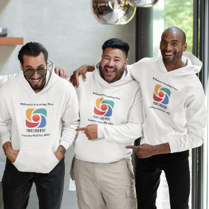 Anpassningsbar Lägg till ditt företag Logotyp Mark Hoodie