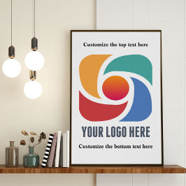 Anpassningsbar Lägg till ditt företag Logotyp Mark Poster