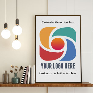 Anpassningsbar Lägg till ditt företag Logotyp Mark Poster