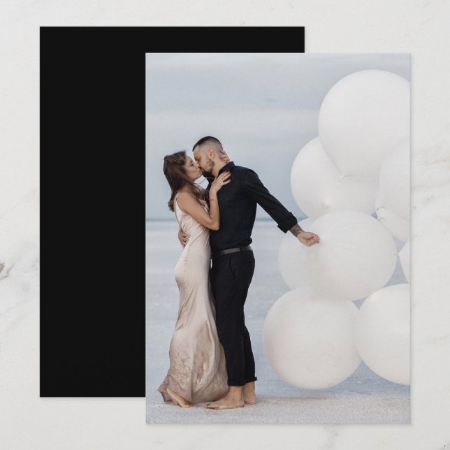 Anpassningsbar Lägg till egen fotobild Bröllop spa Inbjudningar (Fram/baksida)