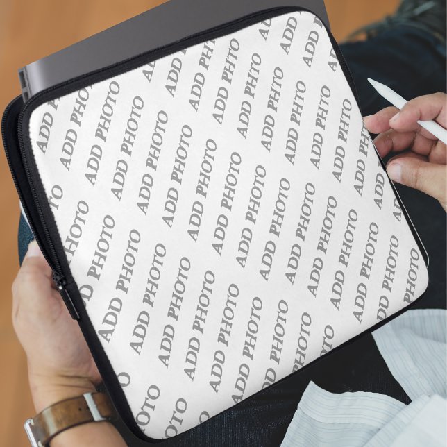 Anpassningsbar Lägg till foto eller teckning för N Laptop Sleeve (Custom Add Name Photo or Artwork Laptop Sleeve)