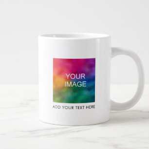 Anpassningsbar Lägg till foto till familjejordvän  Jumbo Mugg