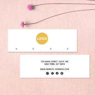 Anpassningsbar Lägg till Logotyp 4 Visningen Hål S Mini Visitkort
