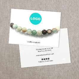 Anpassningsbar Lägg till Logotyp Bracelet Visning  Visitkort
