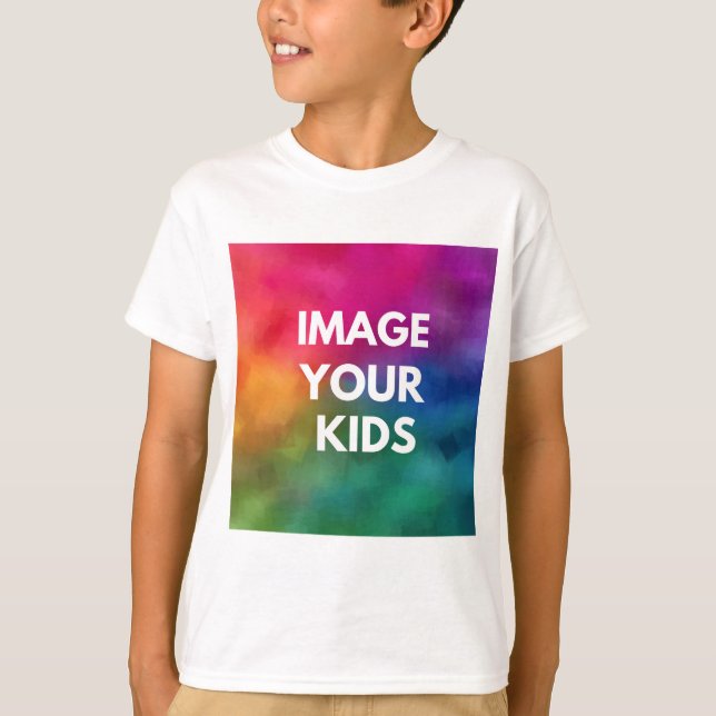 Anpassningsbar Lägg till Personlig för barn mall T Shirt (Framsida)