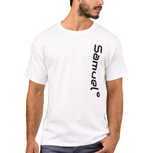 Anpassningsbar Lägg till svartvit t-shirt med namn