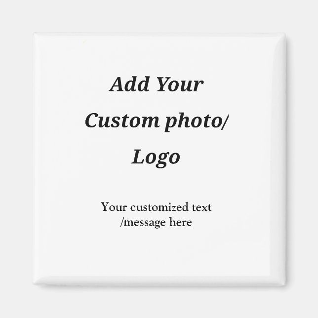 anpassningsbar lägga till din fotologotyp din anpa magnet (Framsidan)