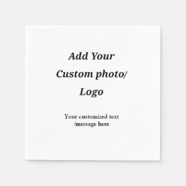 anpassningsbar lägga till din fotologotyp din anpa pappersservett