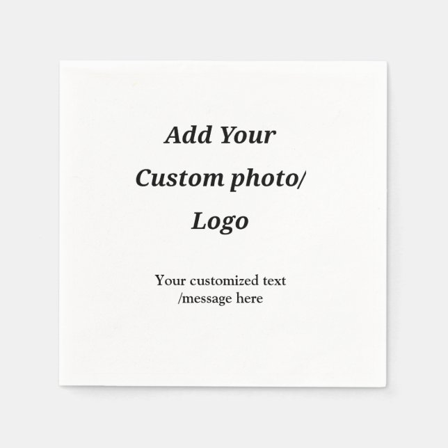 anpassningsbar lägga till din fotologotyp din anpa pappersservett (Framsidan)