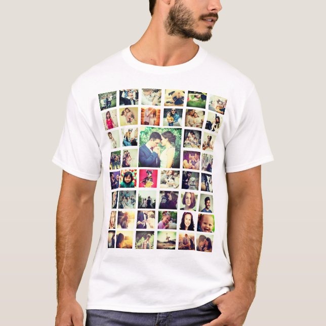 Anpassningsbar lägga till ett eget foto t shirt (Framsida)