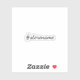 Anpassningsbar # Lagra Namn i kursiv Klistermärken