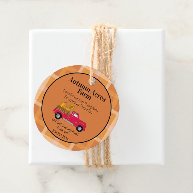 Anpassningsbar Land höstfälliga Märkre för höstfäl Gåvor Etiketter (På plats)