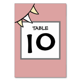 Anpassningsbar Landsbyggsbröllop Tractor Bunting B Bordsnummer