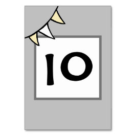 Anpassningsbar Landsbyggsbröllop Tractor Bunting Bordsnummer