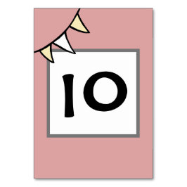 Anpassningsbar Landsbyggsbröllop Tractor Bunting Bordsnummer