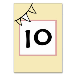 Anpassningsbar Landsbyggsbröllop Tractor Bunting Bordsnummer