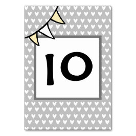 Anpassningsbar Landsbyggsbröllop Tractor Bunting Bordsnummer