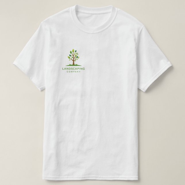 Anpassningsbar Landscaping Company T-Shirt | Profe (Design framsida)