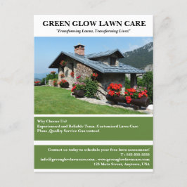 Anpassningsbar Landscaping Gräsmatta Care Business Vykort