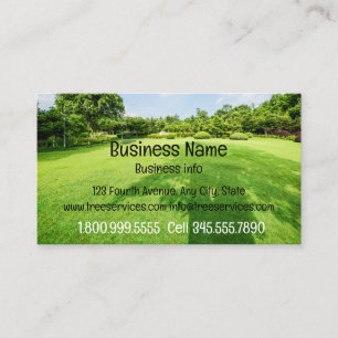 Anpassningsbar Landscaping Gräsmatta Garden Care Visitkort