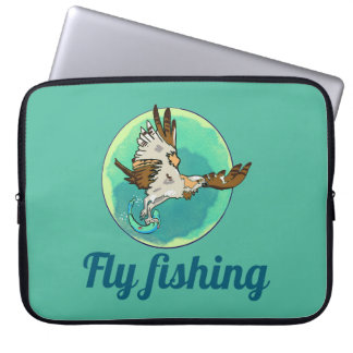 Anpassningsbar laptopsleeve med fiskande fiskgjuse laptop fodral