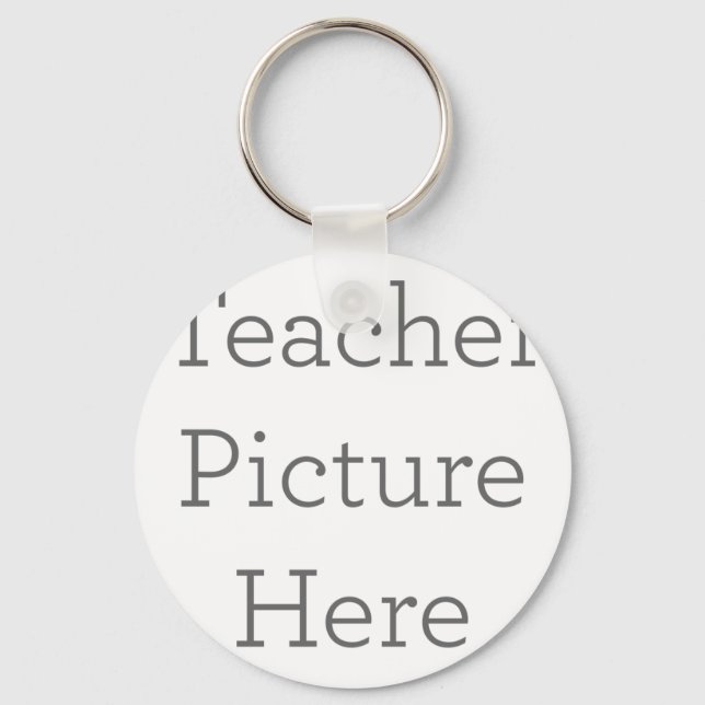 Anpassningsbar Lärare Bild Keychain Gift Nyckelring (Framsida)
