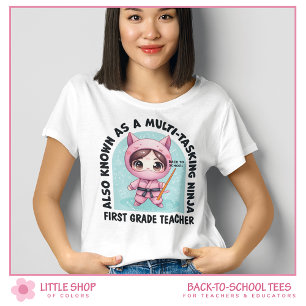 Anpassningsbar lärare i årskurs 1 med flera arbets t shirt