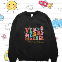 Anpassningsbar Lärare Jul Sweatshirt