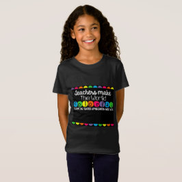 Anpassningsbar Lärares uppskattning Tee Shirt