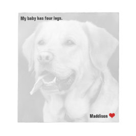 Anpassningsbar Large Black & White Photo Personlig Anteckningsblock