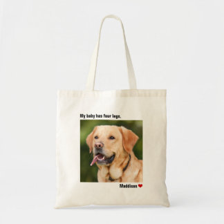 Anpassningsbar Large Photo Personlig Hund Tygkasse