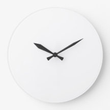 Anpassningsbar Large Rund Wall Clock