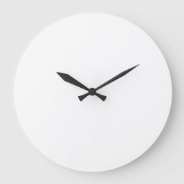 Anpassningsbar Large Rund Wall Clock Stor Klocka